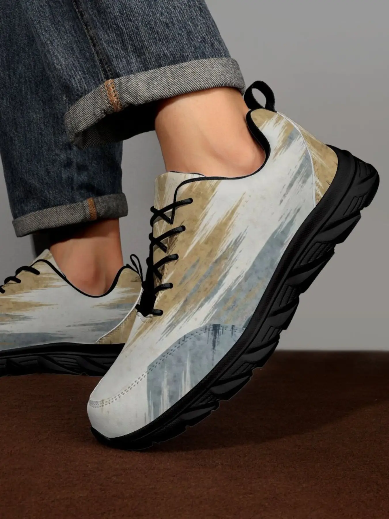 Unisex Casual Sneakers, Cartoon Pattern Sporty Running Shoes, Low Top Eva Sole, All Seasons Comfortable Walking Shoes, Medium Width PU Upper, Sports Running Shoes