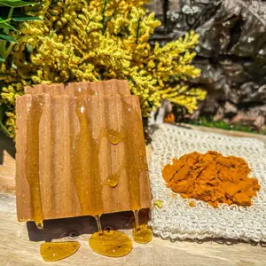 Radiant Turmeric and Raw Honey Soap - Gentle Cleanser for Daily Use - Facial Body Care Aroma