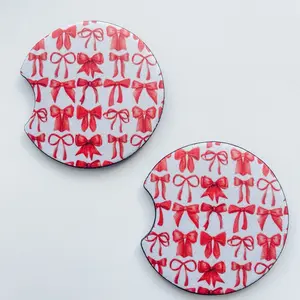 Coquette Black Bows Blue Bows Red Bows Car Coasters Girly Things Cute Car Accessories