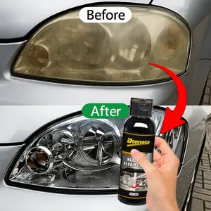Universal Car Headlight Restoration Kit, Headlight Polishing Agent, 100ML Crystal Clear Coating, Scratch Repair & Anti-Yellowing Treatment, Enhances Light Shine