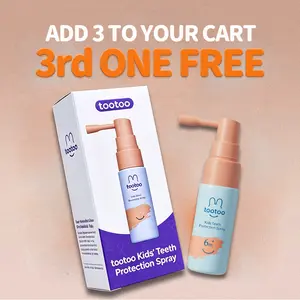 tootoo Kids Oral Spray, Toddler Toothpaste Helper Natural Cavity Defense & Fresh Breath, Grape Flavor with Xylitol & Probiotic,  Fluoride Free, 20ml TikTokShopBlackFriday