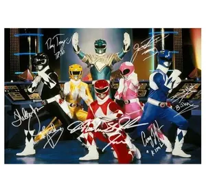 Jason David Frank - Power Rangers Reprint/Reproduction (RP), Preprint (PP) Signed Autograph Autographed Photo Photograph Print (8x12-inch) Amy Jo Johnson, Austin St. John, David Yost, Walter E. Jones