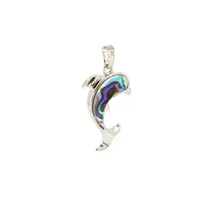 Abalone Shell Dolphin Pendant