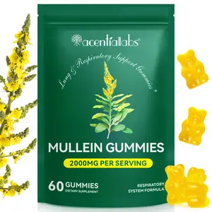 9 in 1 Mullein Gummies for Lung Cleanse, Mullein Leaf Extract w/Quercetin, Bromelain, Elderberry &Marshmallow Supplement Healthcare mullein lung detox Healthy Companion Daily Support