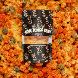 Sour Kings Candy - Tropical Mango Sour Gusher Bursts - Viral Sour Candy Snack