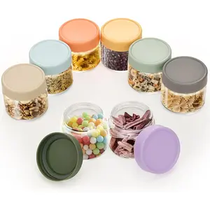 8-Pack Thick Glass 2oz Mini Mason Jars with  - Airtight Condiment Containers, Salad Dressing Cups & Sauce Bottles for Lunch Box, Travel, Pantry Storage