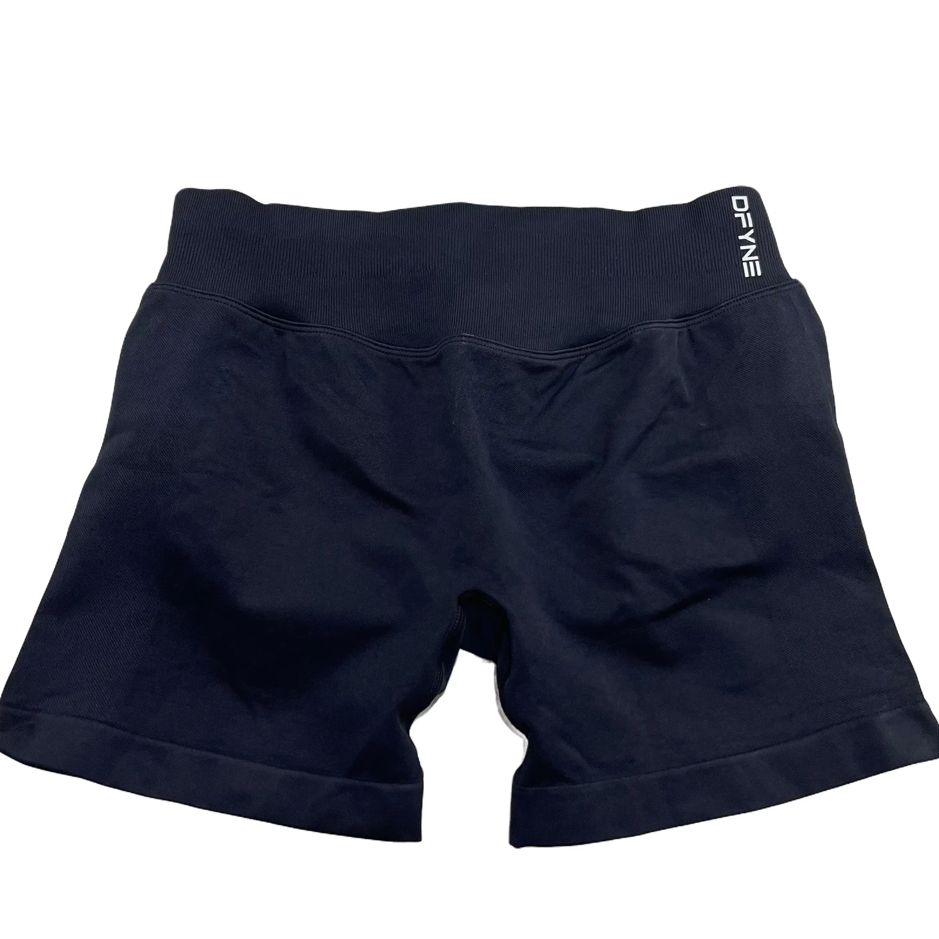 DFYNE Impact Shorts 4.5" Midnight Black – Women’s Seamless Performance Gym Shorts for Strength and Style