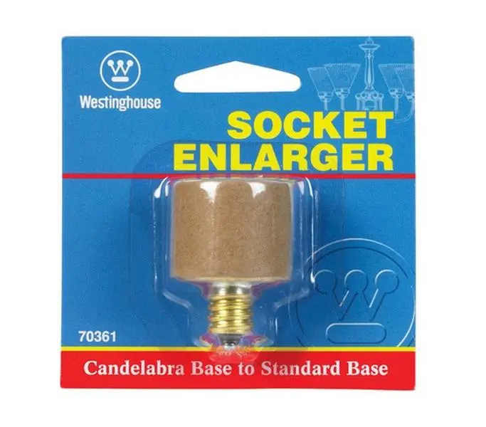 Westinghouse 70361 Candelabra Socket Adapter, Home Improvement Electrical Plug-In Adapter Plugs