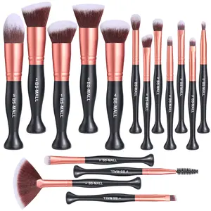 BSMALL Bs16 Black Standing Makeup Brushes - Perfect for Cosmetic Use