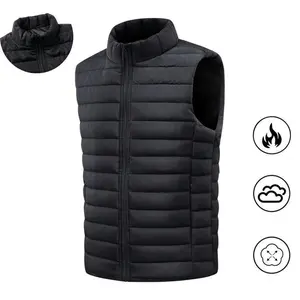 Men's fashion vest, trendy vest, warm men's casual cotton-padded jacket winter warm vest Menswear DayGiftGift