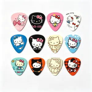 Must‑Have Aesthetic Hello Kitty Guitar Picks Sanrio 12‑Pack 0.71mm Durable Colorful Plectrums for Beginners