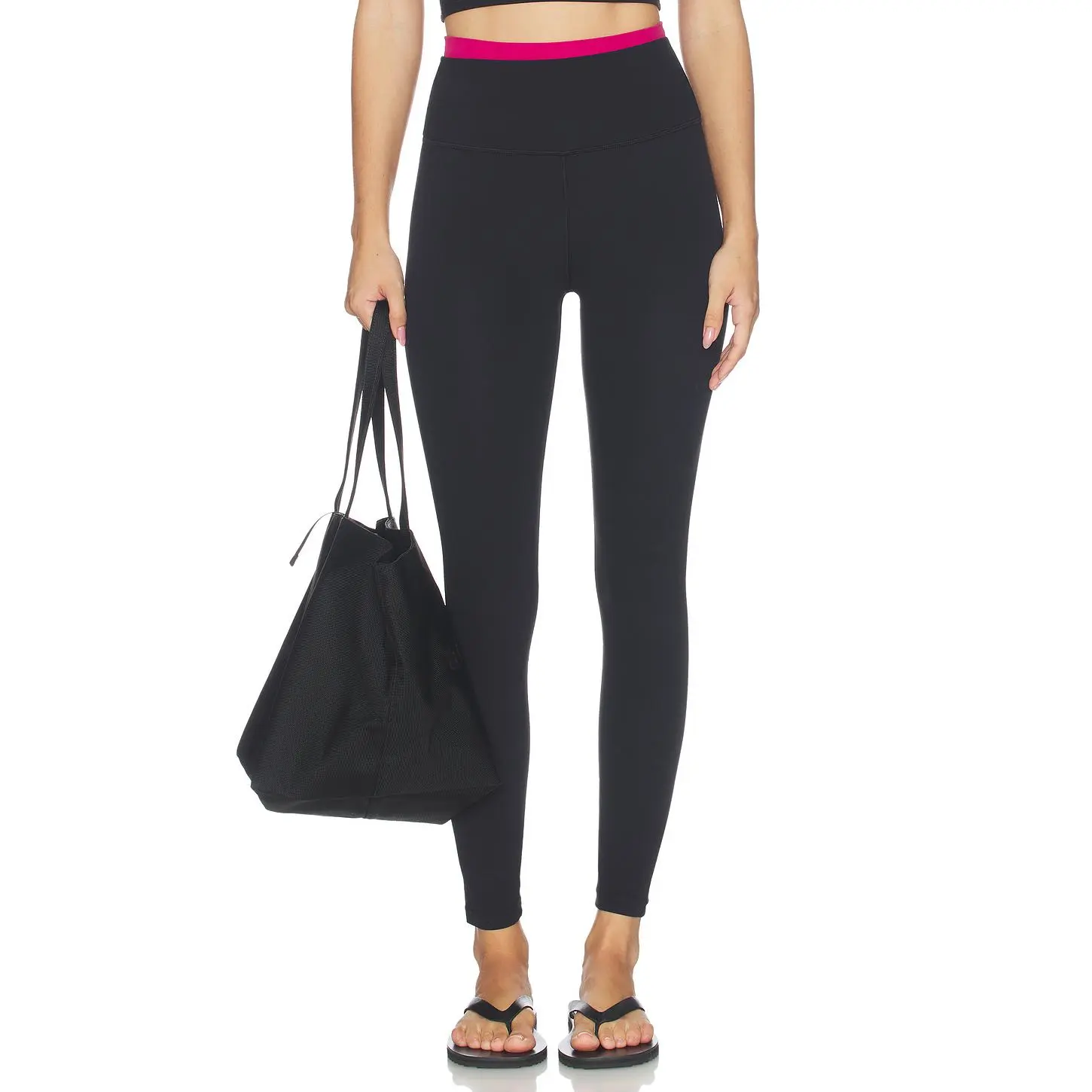 Splits59 x REVOLVE X Revolve Dual High Waist Airweight 7/8 Legging in Black & Sangria