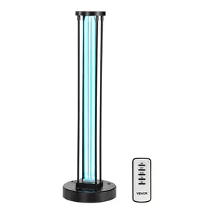 【FathersDayGift】 VEVOR 55W Power UVC UV Light with Ozone Purifier, 3-Gear 30/60/120-Minute Timer & Remote Control, for 750 sqft Rooms, Ideal for Living Room, Bedroom Quartz Tube