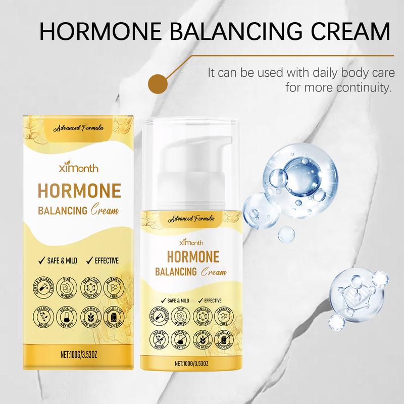 Natural Progesterone Hormone Balance Cream for Women, Bioidentical Micronized Formula, Dermatologist-Tested Cosmetic Moisturizer for Menopause & Menstrual Comfort