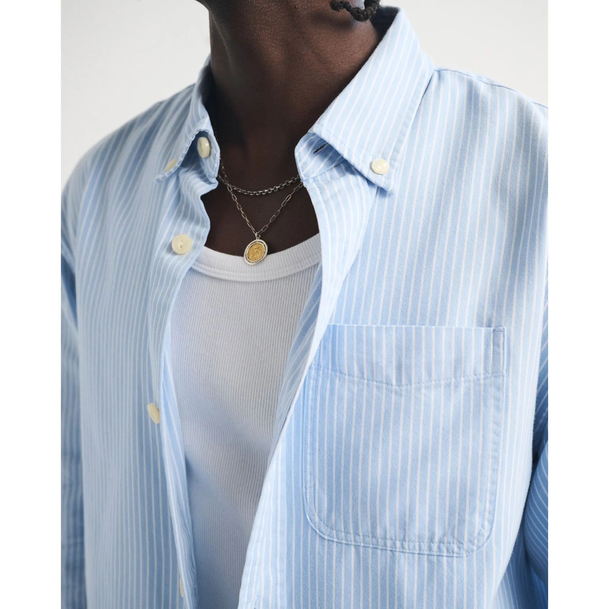 Abercrombie & Fitch Twill Button-Up Shirt