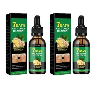 7-Day Toenail Fungus Treatment (2 Pack) Extra Repair for Discolored Nails 30MLx2 - Ginger & Turmeric Extracts for Nourishing Care
