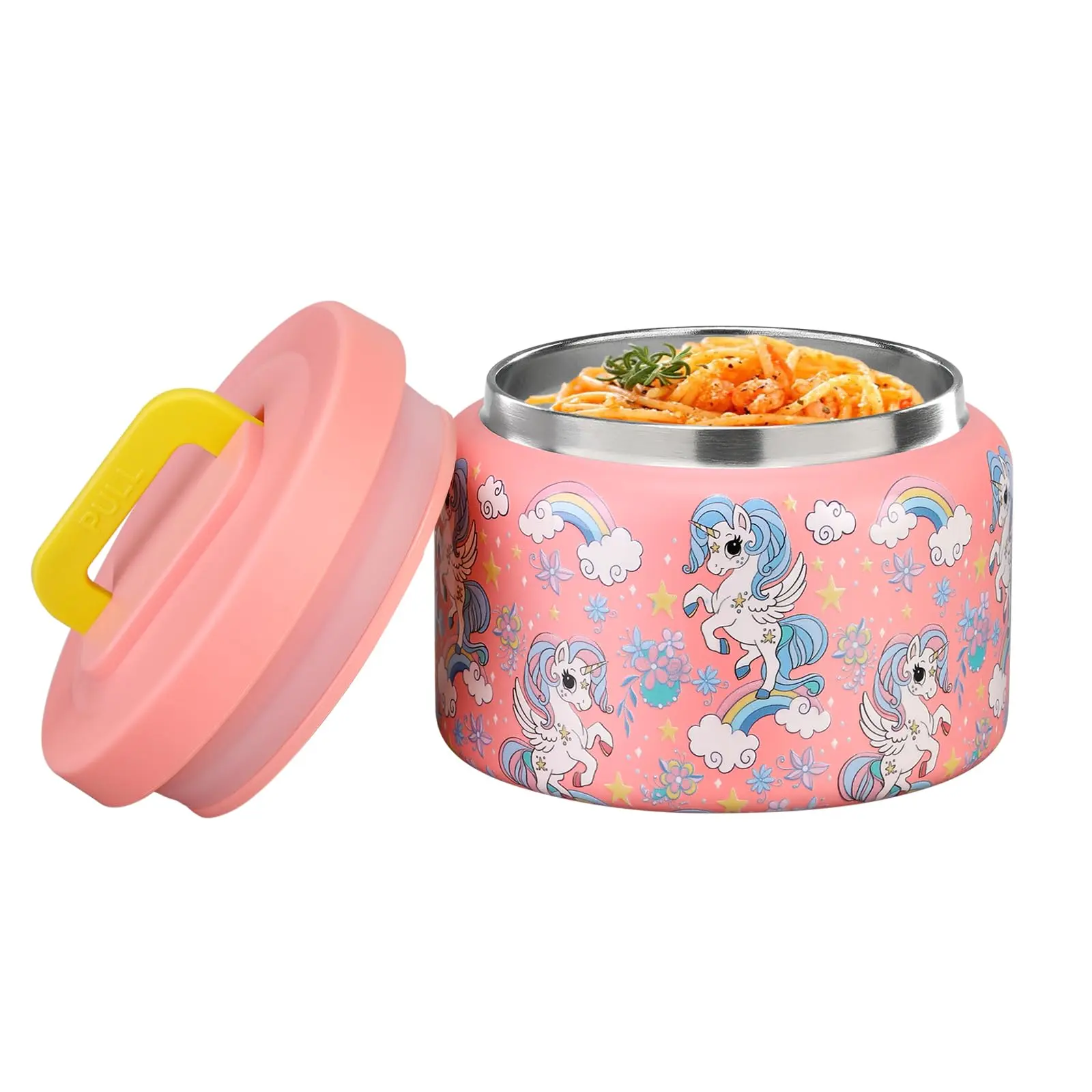 Portable 8oz Vacuum Insulated Soup Thermo, Leak-Proof Stainless Steel Jar for Hot & Cold Food, Kids Lunch Container, Drinkware Flask for School Travel