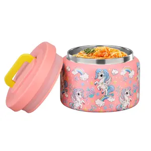 Portable 8oz Vacuum Insulated Soup Thermo, Leak-Proof Stainless Steel Jar for Hot & Cold Food, Kids Lunch Container, Drinkware Flask for School Travel
