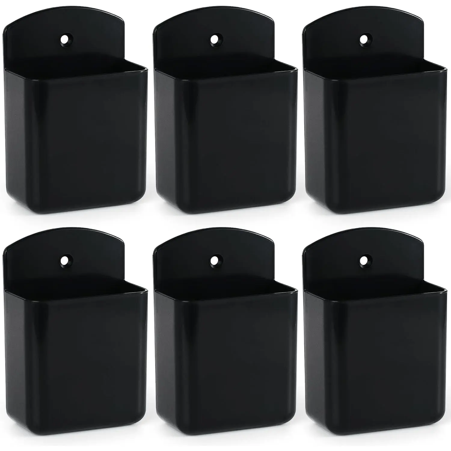 6 Pcs Remote Control Holder Wall TV Remote Holder Self Adhesive Marker Holder, Wall Pen Holder Stroage for Home Office School (Black) - Home Improvement. Organiser