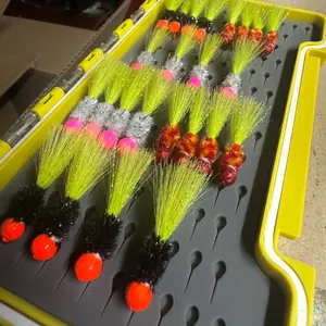 Hand Tied Crappie Jigs in Box/ 24qty