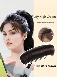 Women Hair Volume Enhancer Comb Pad, Invisible Design Fluffy Curl Clips, DIY Styling Tool Insertion Accessory, Boho Style Hair Accessories, Volume Enhancement, Fluffy High Crown, Invisible Natural Hair Pad Comb, Hair Bun Accessories