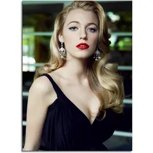 Blake Lively Wall Art Canvas Prints celebrity actor star Perfect poster wall art for home, house, restaurant, bar, dorm, apartment, bathroom, office Decorations