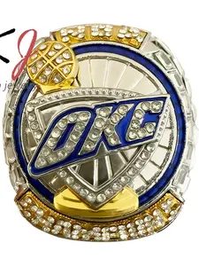 Official Nba Thunder Championship Ring, Oklahoma City Thunder Basketball Fan Memorial Ring, Sports Collectible Jewelry