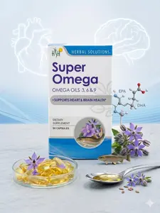 HSH Super Omega 3, 6 & 9 Healthcare Herbal Supplement - 60 Capsules
