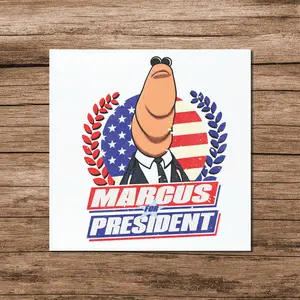 Marcus the Worm VR Chat Meme Sticker, Marcus President Sticker, Funny Meme Sticker