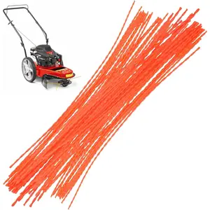 60 count 21.25" X .155 Inch Universal Walk Behind String Trimmer Line Compatible with Toro, Senix, BilT, Earth-Quake Mower
