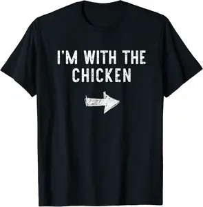 I'm With The Chicken Costume Halloween Matching Couple T-Shirt - Nicolekhach Shop 21B07YT4HJPD