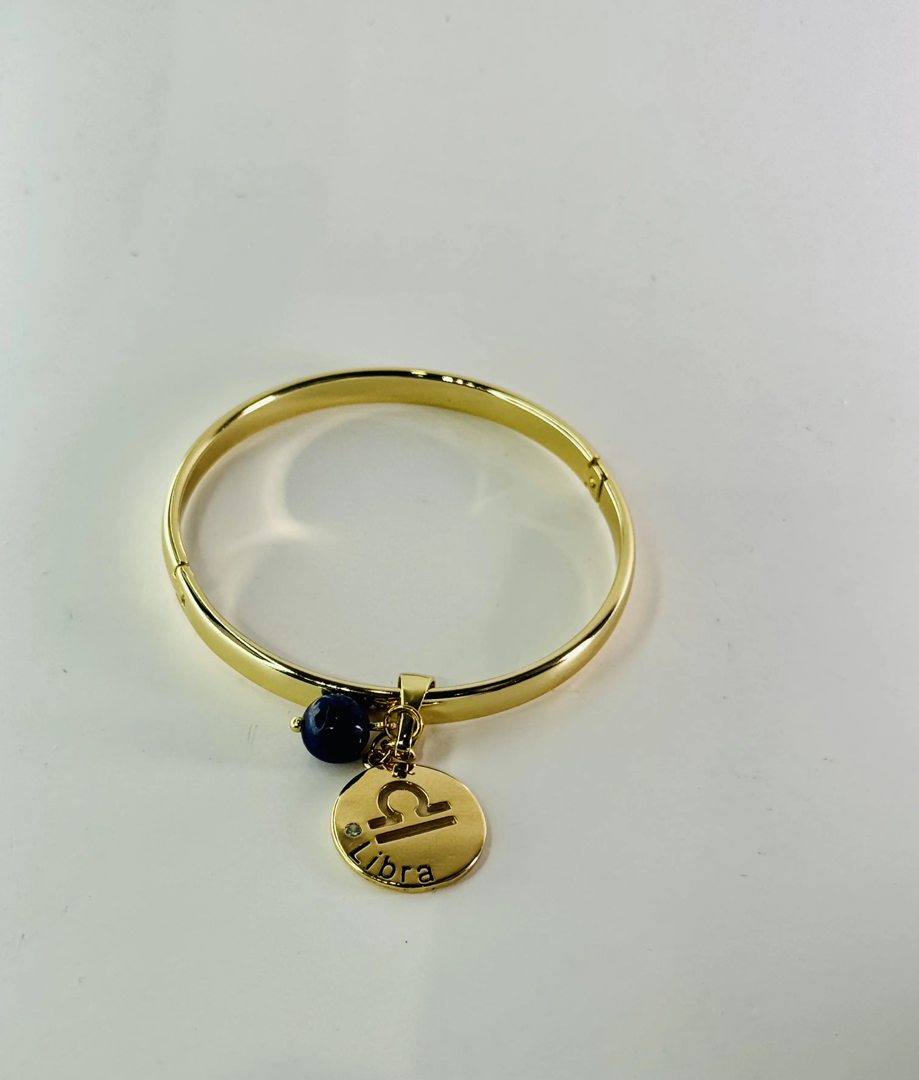 libra signo de aire que representa la armonia la justicia y el equlibrio incorporado el lapiz lazuli  diedra que activa la sabiduria Inspirational Beaded Bracelet Gold Plated Bands