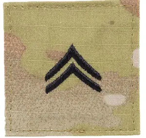 Army embroidered OCP rank insignia with hook: Corporal