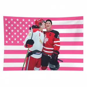 Vintage Heated Rivalry Tapestry, Retro Game Day Flag, Sports Aesthetic Wall Decor, Classic Competition Banner, Bedroom Dorm Decor for Fans