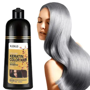 Keratin Hair Dye Shampoo – 3-in-1 Brown Color Shampoo for Instant Hair Refresh, Herbal Formula, for Men & Women – Tinte Profesional Para El Cabello