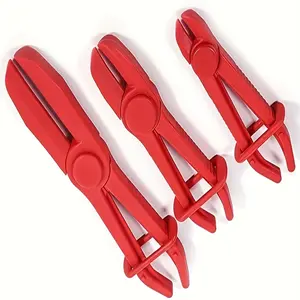 3pcs Plastic Pliers Set Cutting Pliers Sealing Pliers Automotive Oil Pipe Clamp Tools for Automotive Repair Hose Clamp Removal Installation Non Conductive Lightweight Durable Hand Tool Kit