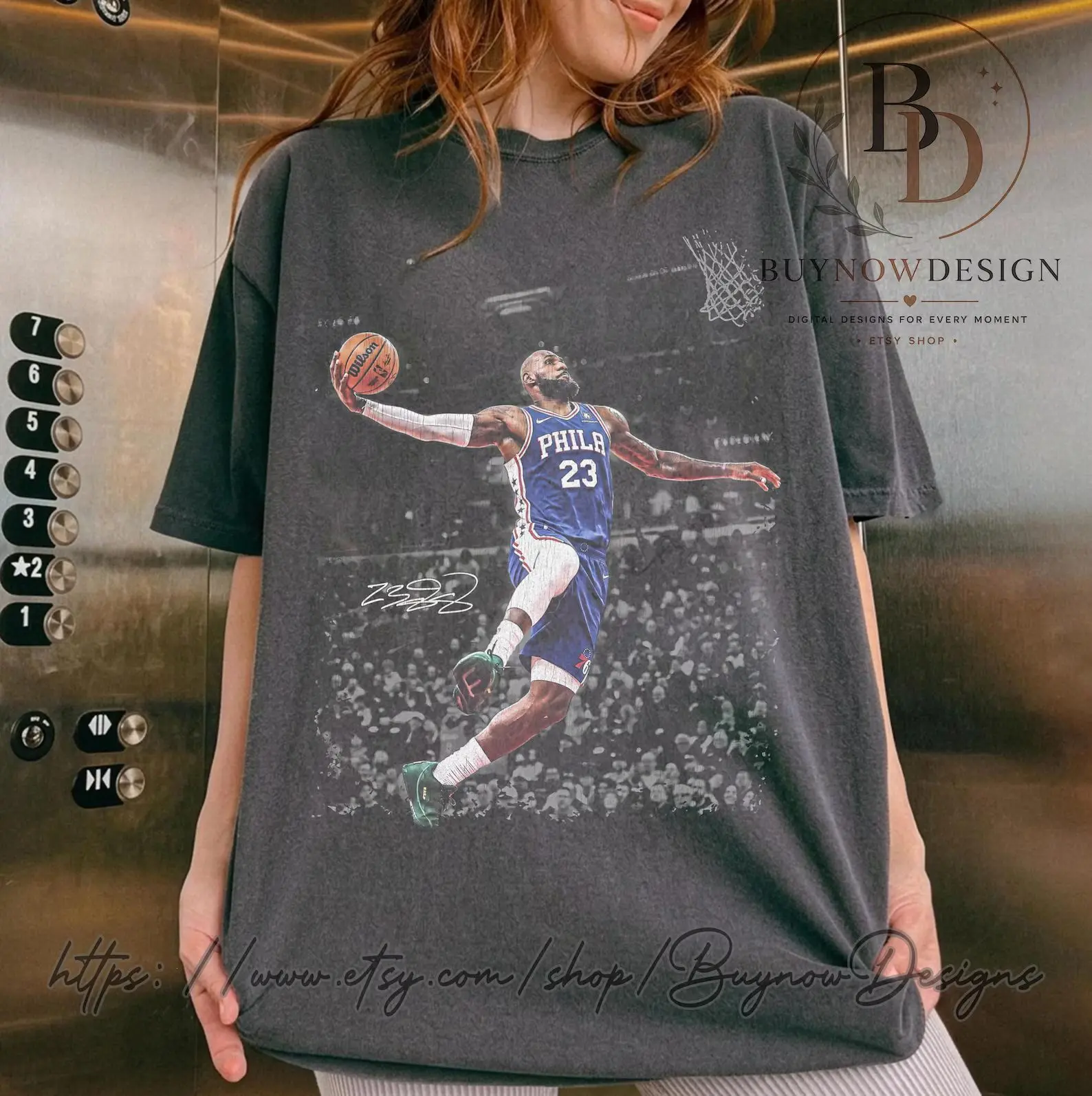 comfort colors lebron james sixers shirt