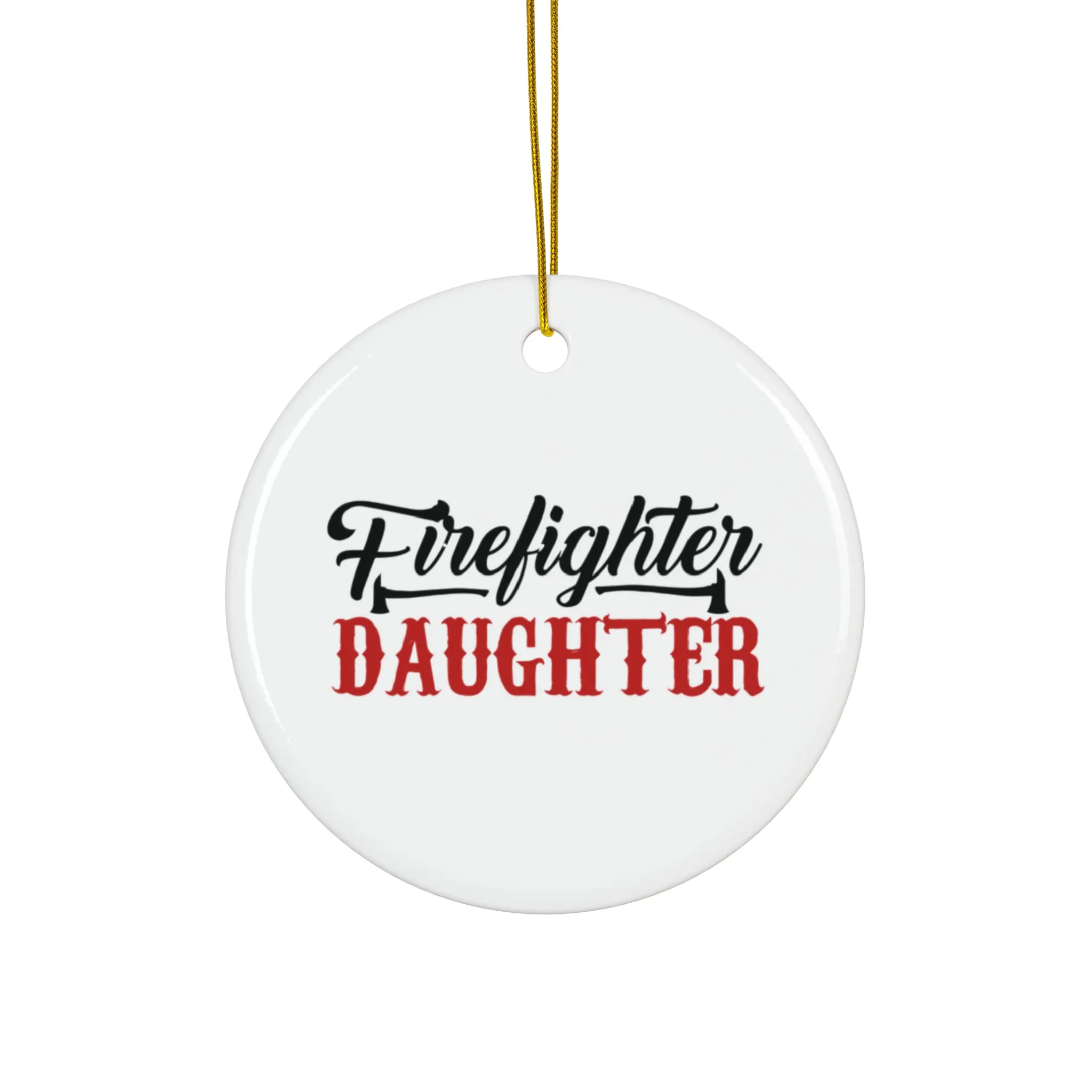 FIREFIGHTER DAUGHTER ORNAMENT