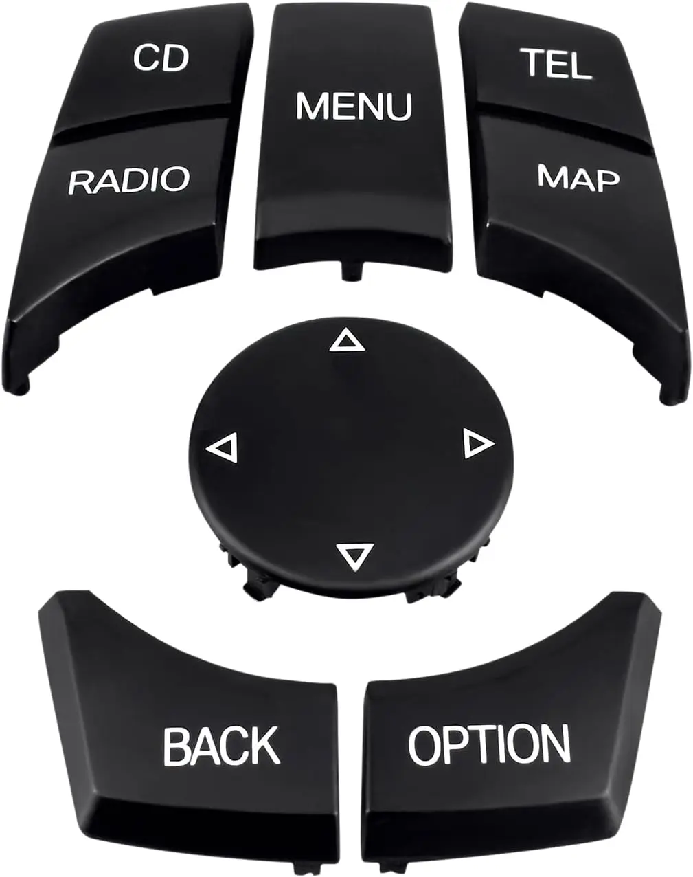 Multimedia IDrive Knob Control Button Fits for BMW 1 3 5 X1 X3 X5 X6 Series BMW F20 F22 F30 F34 F36 F10 F02 F06 F25 F15 Replaces 6582 9206 446-C Menu Cap Knob Button (Model A)