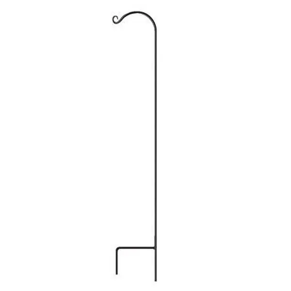 Panacea 212 MAIN Green Thumb Forged Metal Garden Shepherd's Hook - Single Black, 64 In., Durable Heavy-Duty Hardware Fastener, 46.7 lbs Capacity