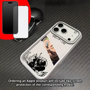 (Ordering an Apple model will include a free screen protector of the corresponding model. Popular Anime One Piece Zoro Phone Case Compatible with iPhone 17/16e/16/15/14/13/12/11/Mini/Pro/Max/AirPlus Shockproof Matte Back Cover Phone Protective Case