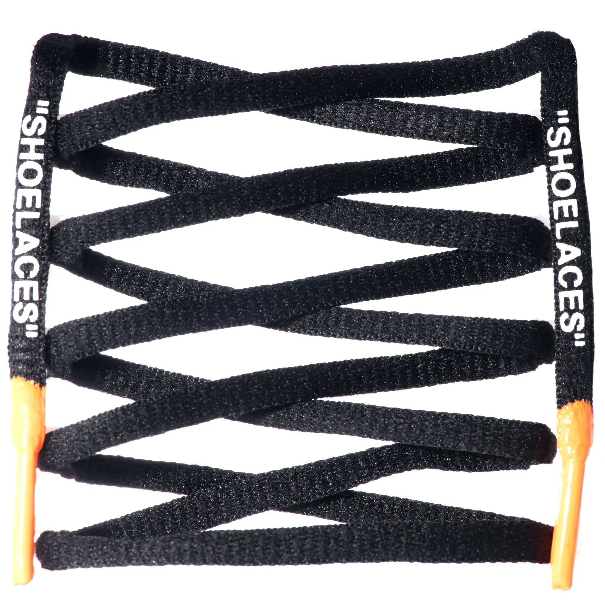 Oval Printed "SHOELACES" Silicone