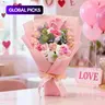 【Black Friday】1-Piece Handmade Crochet Rose Lily Bouquet, Decorative Artificial Flowers, Perfect Gift for Mother's Day, Valentine's Day, Graduation, Teacher Appreciation, Birthday, Wedding & Anniversary #GLOBAL PICKS