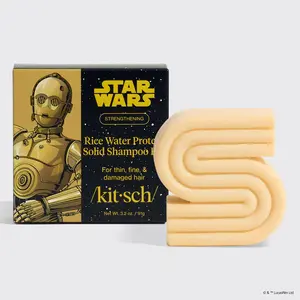 Star Wars™ & Kitsch Rice Water Protein Strengthening Solid Shampoo - C-3PO Star Wars™ & Kitsch Rice Water Protein Strengthening Solid Shampoo - C-3PO