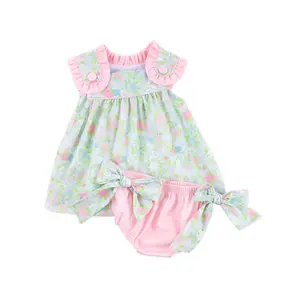 Versailles Garden Bloomer Set - Girls Floral 2Pc Outfit