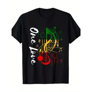 Reggae Rastafari One Pride Love Rastafarian Reggae Music T-Shirt