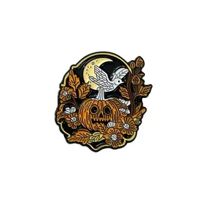 Spooky Night Pumpkin enamel pin