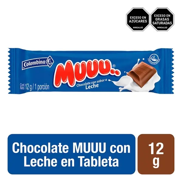 Colombina Muu Milk Chocolate 12g Colombina Muu Milk Chocolate 12g