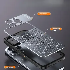 Cool Gadgets Active Cooling Phone Case for IP13-16 Pro | Aerospace Aluminum Shell, Open-Back Design & Triple Lens Protection Cover