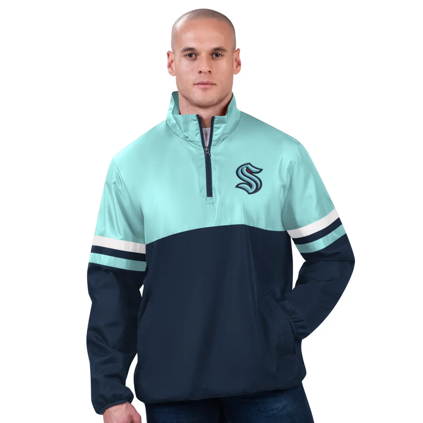 Seattle Kraken Earned Run Half Zip Pullover